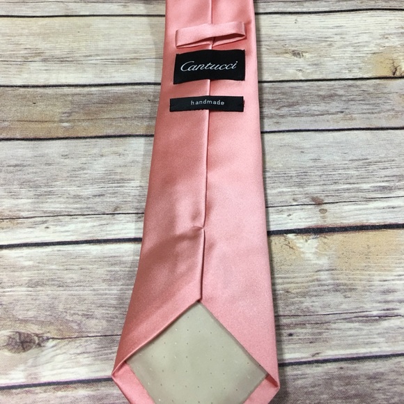 Men’s cantucci peach tie - Picture 3 of 3